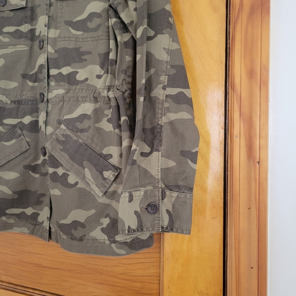 Banana Republic Utility Jacket Womens Size Small Camouflage Button Up Blazer - Picture 5 of 14
